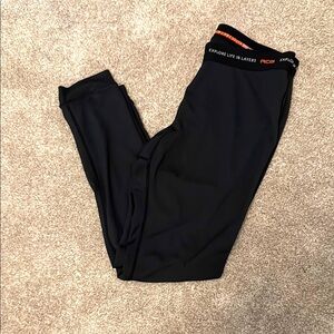 Nike ACG Black Leggings with Orange Detail